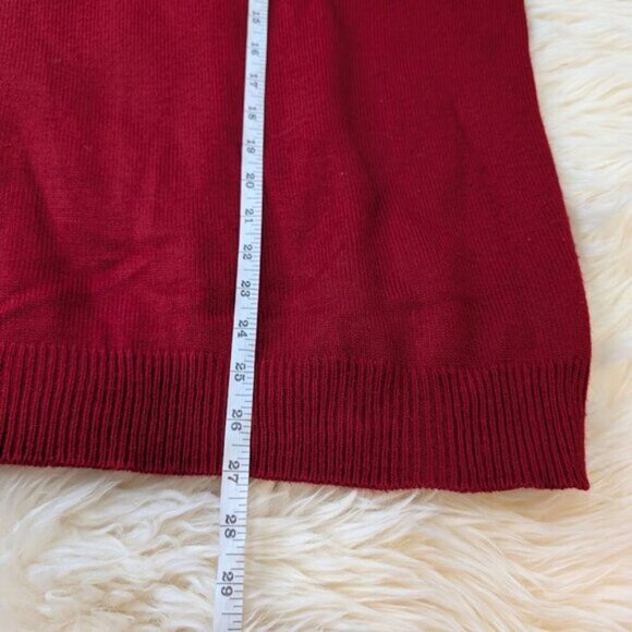 St Michael Vintage Red Acrylic Sweater Women Size Large - Picture 3 of 5